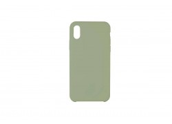 Чехол для iPhone ХS Max Silicone Case Soft Touch (серо-зеленый)