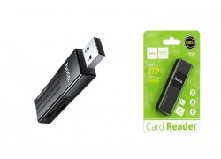 Картридер Card-Reader  HOCO HB20  SD/microSD USB 3.0 черный