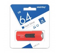 Флешка USB 3.0 Smartbuy 64GB STREAM Red (SB64GBST-R3)