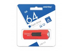 Флешка USB 3.0 Smartbuy 64GB STREAM Red (SB64GBST-R3)
