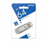 Флешка USB 3.0 Smartbuy 64GB V-Cut Silver (SB64GBVC-S3)