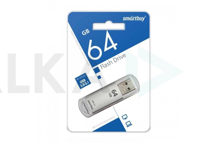 Флешка USB 3.0 Smartbuy 64GB V-Cut Silver (SB64GBVC-S3)