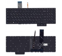 Клавиатура для ноутбука Lenovo IdeaPad Gaming 3-15ARH05 черная белая подсветка