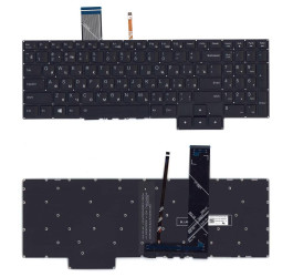 Клавиатура для ноутбука Lenovo IdeaPad Gaming 3-15ARH05 черная белая подсветка