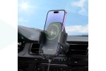 Держатель автомобильный для телефона BOROFONE BH213 Adelante wireless fast charging car holder(air outlet) черный