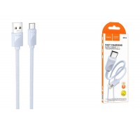 Кабель USB - USB Type-C HOCO X114 (голубой) 1м