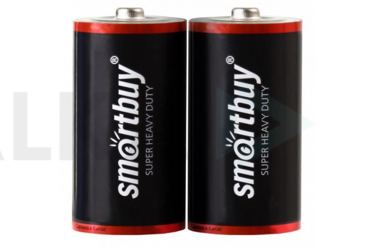 Батарейка солевая Smartbuy R20/2S в пленке цена за упаковку 2 шт (SBBZ-D02S)