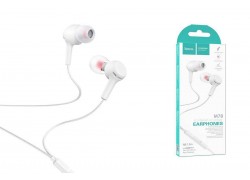 Наушники вакуумные проводные HOCO M78 EL Placer universal earphones (белый)