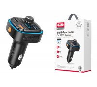 FM-Модулятор XO BCC08 Smart Bluetooth MP3 +5V3.1A Car Charger with Ambient Light (черный)