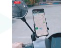 Держатель велосипедный для телефона XO C141 Bicycle Metal Cell Phone Holder мото (черный)