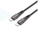 Кабель USB Type-C - USB Type-C HOCO U133 Monte 60W (черный) 1м