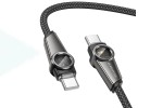 Кабель USB Type-C - USB Type-C BOROFONE BU49 Shine, PD60W (черный) 1м