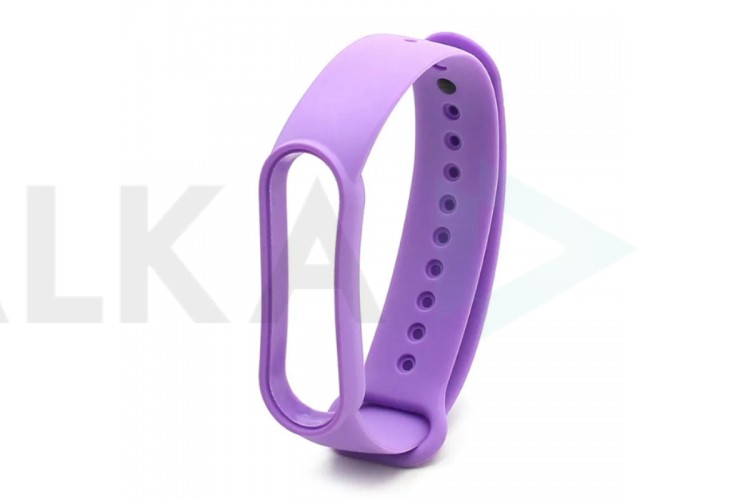 Ремешок силиконовый для XIAOMI MI Band 5/6/7 пурпурно-фиолетовый