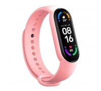 Ремешок силиконовый для XIAOMI MI Band 5/6/7 темно-розовый