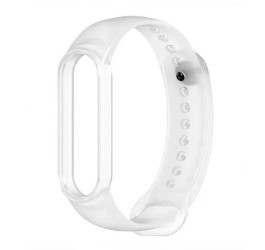 Ремешок силиконовый для XIAOMI MI Band 5/6/7 прозрачный