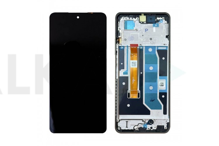 Дисплей для Realme C67 4G (RMX3890) в сборе с тачскрином + рамка (черный) org