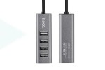 Разветвитель USB HUB 2.0 HOCO HB1 на 4 порта (Space Gray)