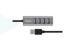 Разветвитель USB HUB 2.0 HOCO HB1 на 4 порта (Space Gray)