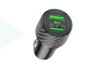 Автомобильное зарядное устройство АЗУ 2USB BOROFONE BZ21A  36W  QC3.0 (черный)