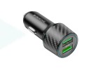 Автомобильное зарядное устройство АЗУ 2USB BOROFONE BZ21A  36W  QC3.0 (черный)