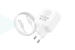 Сетевое зарядное устройство 2USB-C + кабель Type-C-Type-C HOCO C110A Luckyl PD35W + QC3.0 (белый)