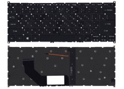 Клавиатура для ноутбука Acer Swift 3 SF314 черная с подсветкой