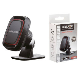 Держатель автомобильный для телефона WALKER CX-008 магнитный на панель, черный