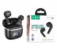 Наушники вакуумные беспроводные HOCO EQ1 Music guide true wireless BT headset (черный)