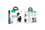 Наушники вакуумные беспроводные HOCO EQ20 Rhyme true wireless ANC+ENC noise reduction BT headset Black