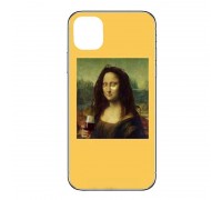 Чехол силиконовый iPhone 11 Pro Max (6.5) с рисунком "Мона Лиза"