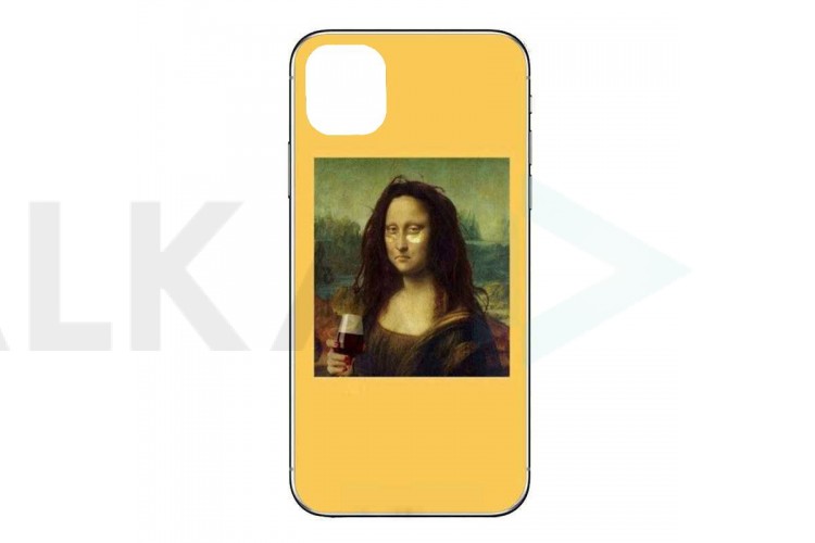 Чехол силиконовый iPhone 11 Pro Max (6.5) с рисунком "Мона Лиза"
