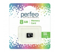 Карта памяти microSDHC Perfeo 8GB High-Capacity (Class 10) без адаптера