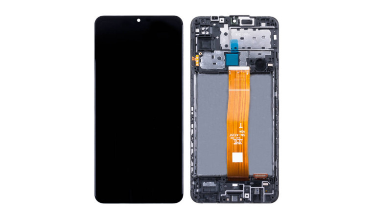 Дисплей для Samsung M127F Galaxy M12 Black в сборе с тачскрином + рамка, org Дисплей для Samsung M127F Galaxy M12 Black в сборе с тачскрином + рамка, org