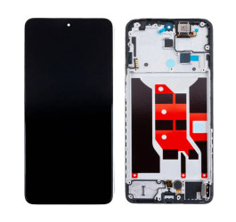 Дисплей для OPPO Reno 12 F 4G (CPH2687) в сборе с тачскрином + рамка (черный) OLED