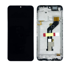 Дисплей для Tecno Spark 7 (KF6N) в сборе с тачскрином + рамка (черный) org