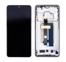 Дисплей для Xiaomi Poco X6 Pro 5G (2311DRK48G) в сборе с тачскрином + рамка (черный) 100%