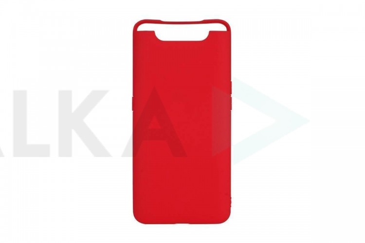Чехол для Samsung A80 (A805) тонкий (красный)