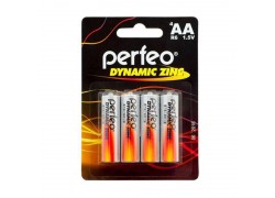 Батарейка солевая Perfeo R6 AA/4BL Dynamic Zinc блистер цена за 4 шт