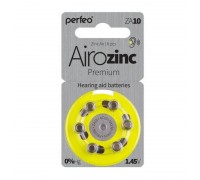 Батарейка часовая для слуховых аппаратов Perfeo ZA10/6BL Airozinc Premium
