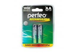 Аккумулятор Ni-MH Perfeo AA 1600mAh/2BL (Пластиковый блистер, цена за 2 штуки)