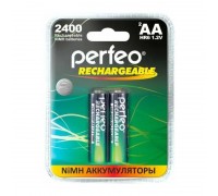 Аккумулятор Ni-MH Perfeo AA 2400mAh/2BL (Пластиковый блистер, цена за 2 штуки)