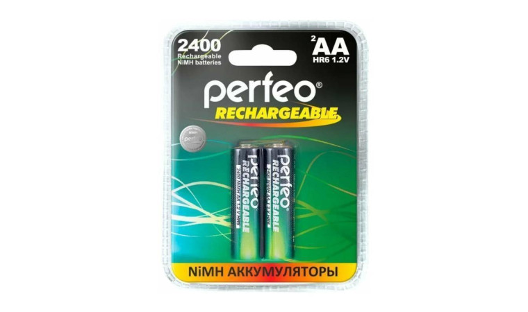 Аккумулятор Ni-MH Perfeo AA 2400mAh/2BL (Пластиковый блистер, цена за 2 штуки) Аккумулятор Ni-MH Perfeo AA 2400mAh/2BL (Пластиковый блистер, цена за 2 штуки)