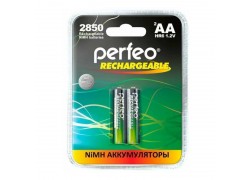 Аккумулятор Ni-MH Perfeo AA 2850mAh/2BL (Пластиковый блистер, цена за 2 штуки)