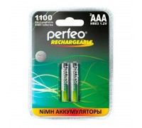 Аккумулятор Ni-MH Perfeo AAA 1100mAh/2BL (Пластиковый блистер, цена за 2 штуки)