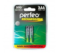 Аккумулятор Ni-MH Perfeo AAA 550mAh/2BL (Пластиковый блистер, цена за 2 штуки)