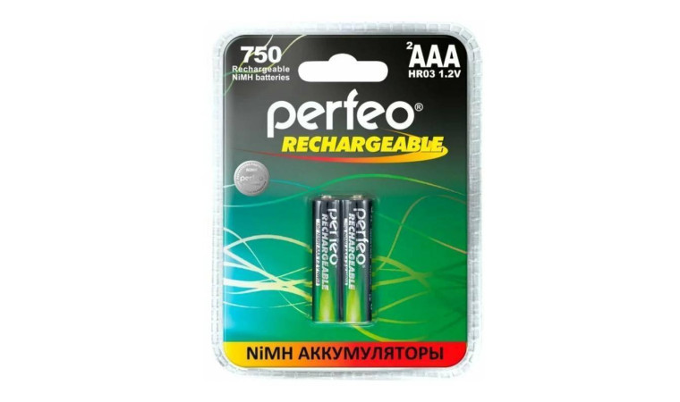 Аккумулятор Ni-MH Perfeo AAA 750mAh/2BL (Пластиковый блистер, цена за 2 штуки) Аккумулятор Ni-MH Perfeo AAA 750mAh/2BL (Пластиковый блистер, цена за 2 штуки)