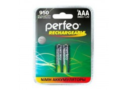 Аккумулятор Ni-MH Perfeo AAA 950mAh/2BL (Пластиковый блистер, цена за 2 штуки)