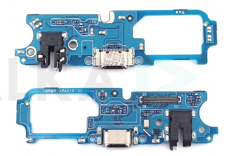 Шлейф для Realme 6 с разъемом зарядки + разъем гарнитуры (плата)