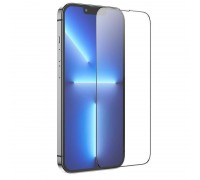 Защитное стекло дисплея iPhone 14 /13 /13 Pro/16E (6.1) с полным покрытием без упаковки (черный)
