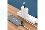 Кабель USB - USB Type-C BOROFONE BX86, 3A (белый) 1м (силиконовый)